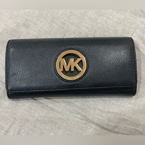 Michael Kors Black Leather Wallet – Clean, Authentic